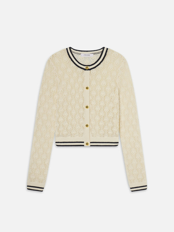 Frame - The Rookie Cardi - Cream Multi