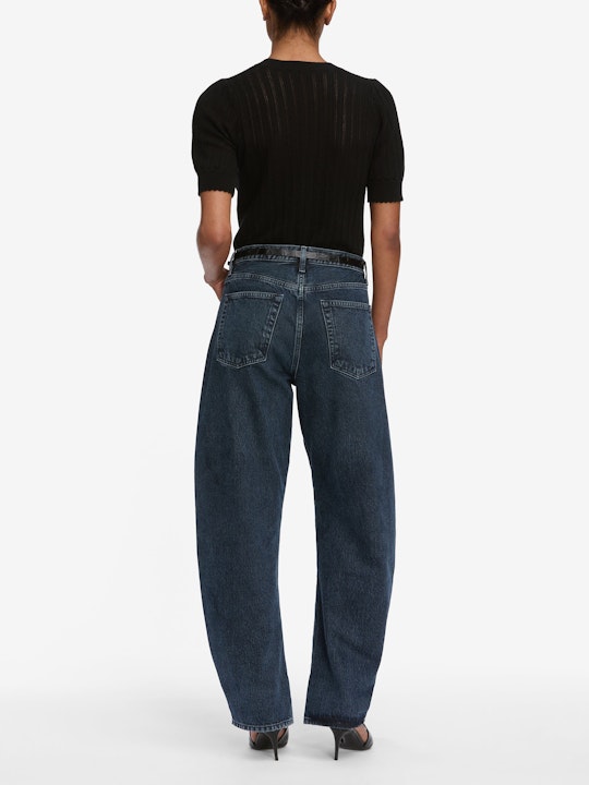 Frame - The Ladder Pointelle Sweater - Black