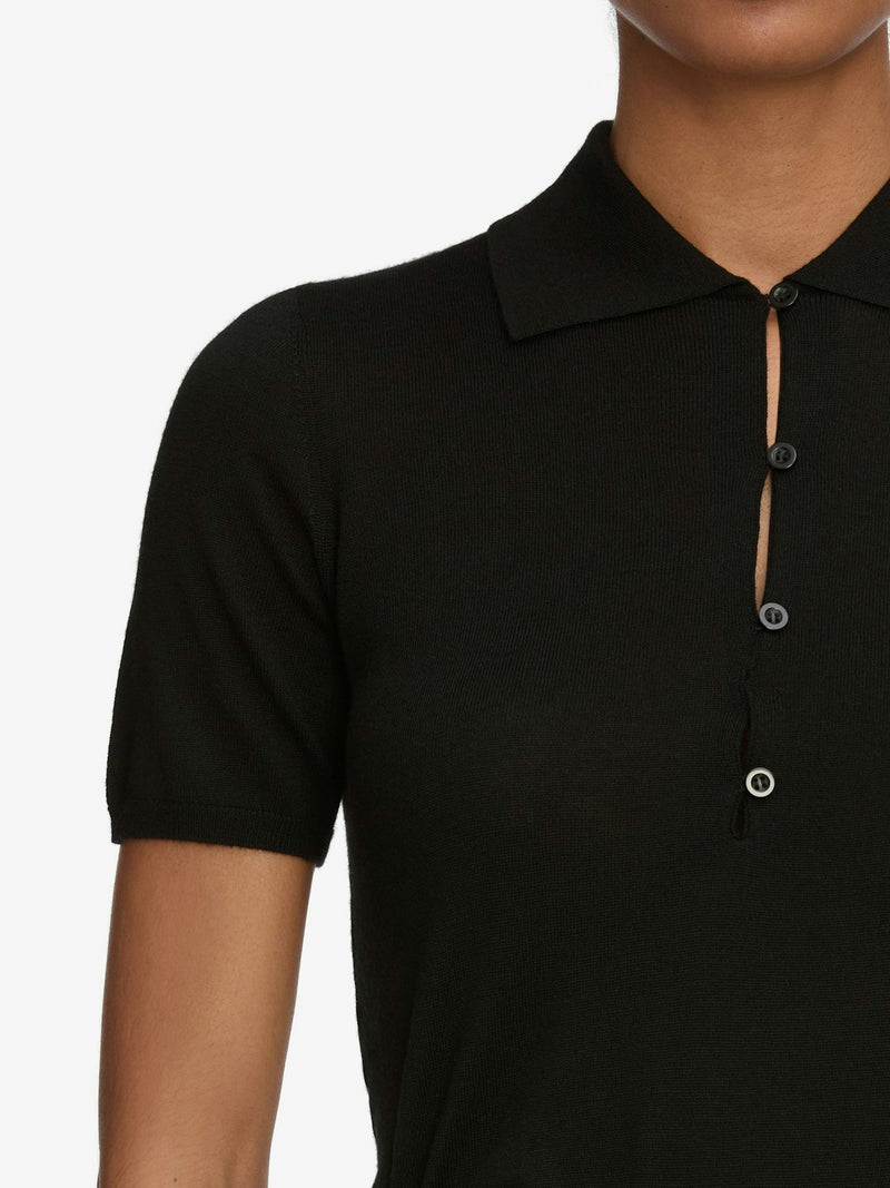 Frame - The Smart Polo - Black