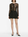 Frame - The Pleated Mini Skirt - Black