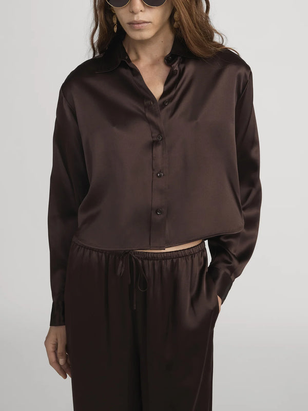 Frame - The Silk Charles Shirt - Americano