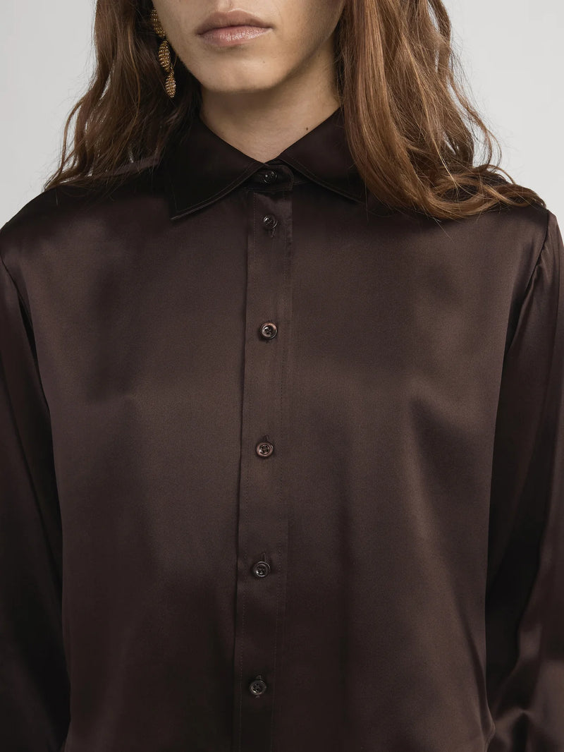 Frame - The Silk Charles Shirt - Americano