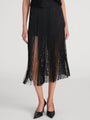 Frame - The Fringe Midi Skirt - Black