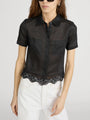 Frame - The Embroidered Seaside Shirt - Black