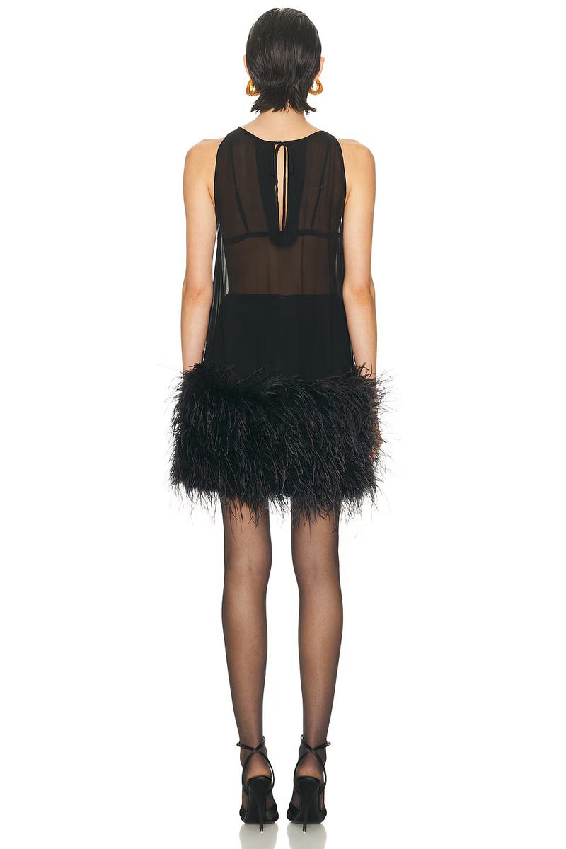 Kendall Feather Mini Dress