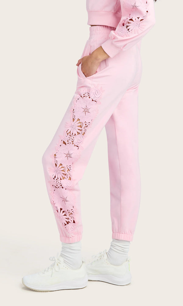 Generation love - Winnie Lace Combo Jogger - Petal Pink