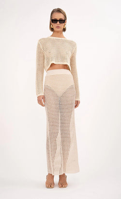Nonchalant - Brianna Maxi Skirt - Beige