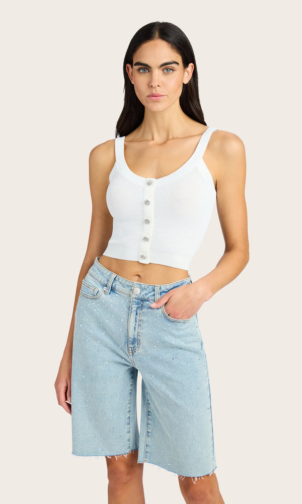 Generation love - Xenia Rib Sweater - White