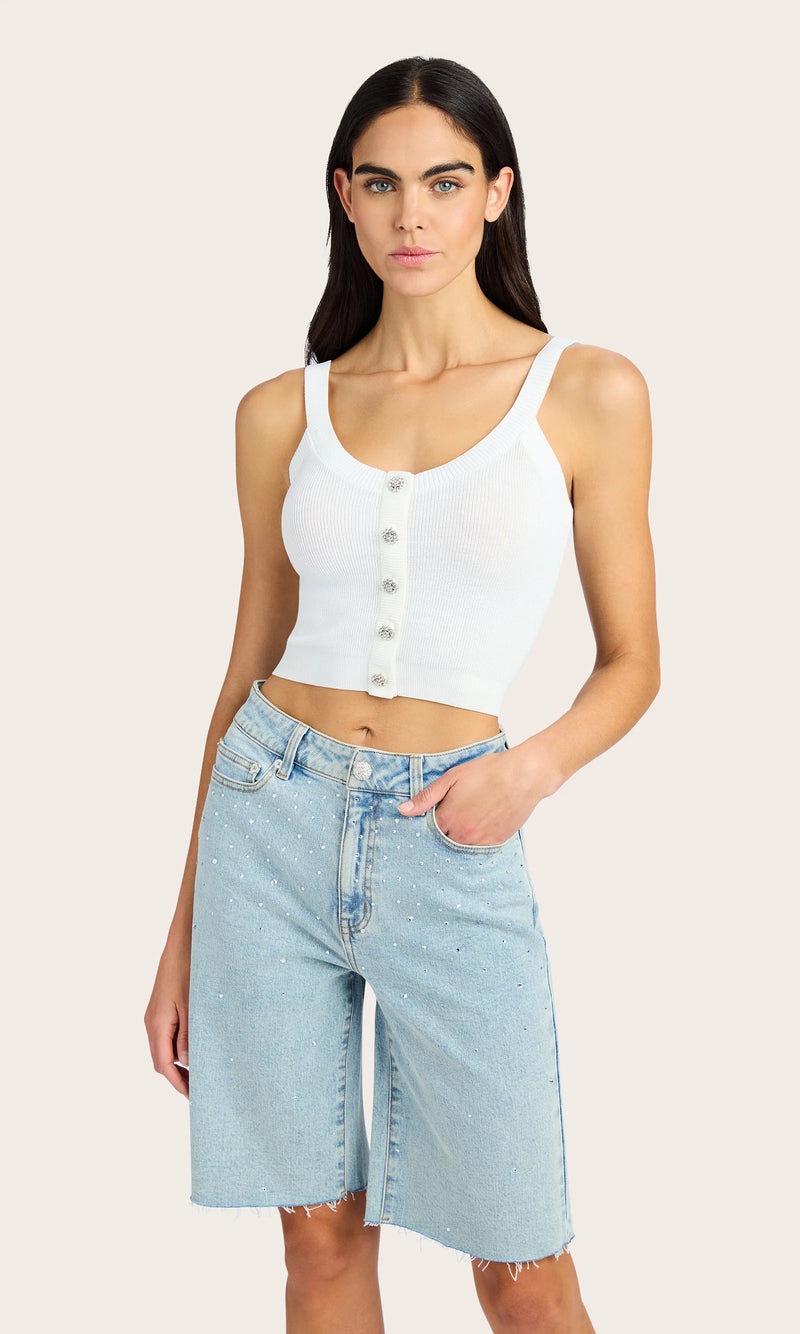 Generation love - Xenia Rib Sweater - White
