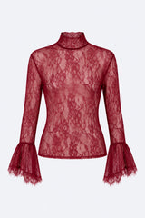 Letty Lace Top - Ruby