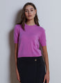 Autumn Cashmere - S/S Cropped Crew - Azalea