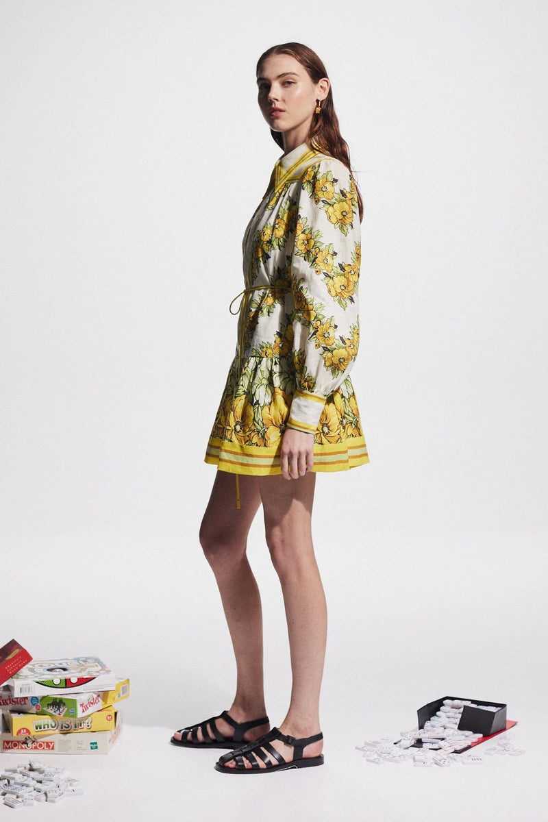 Alémais - Gisela Mini Shirtdress - Yellow