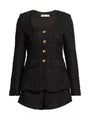 Amanda Uprichard - Kya Long Sleeve Romper - Black