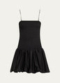 Alice + Olivia - Arden Drop Waist Mini Dress - Black