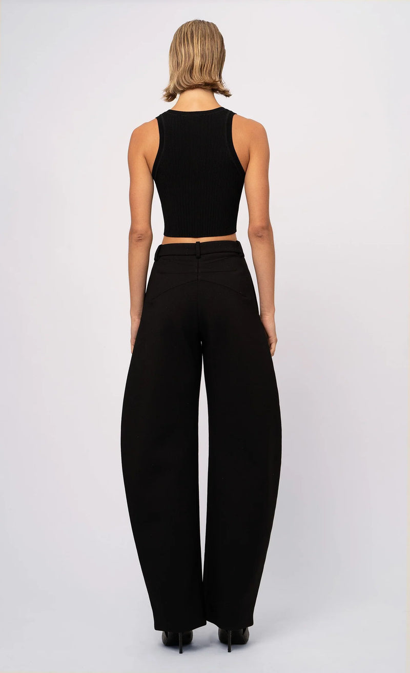 Nonchalant - Eve Crop - Black
