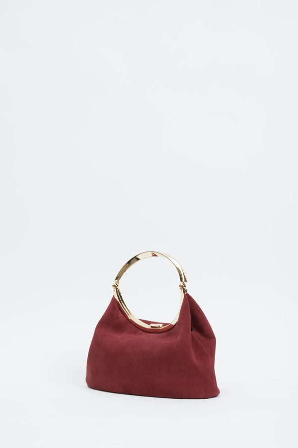 Simkhai - Luca Suede Top Handle Bag - Cranberry
