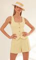 Generation love - Beatriz Crepe Top -  Pastel Yellow