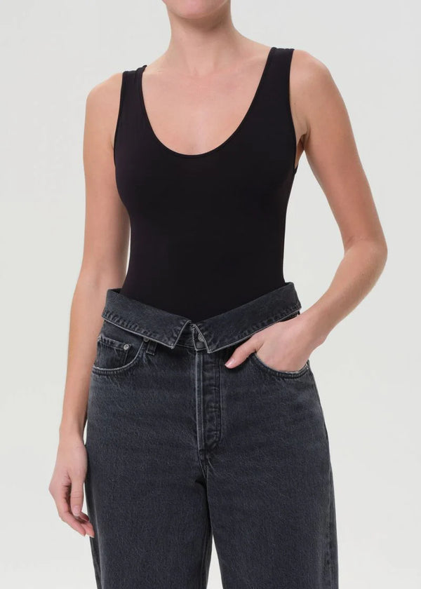Agolde - Tora Tank Bodysuit - Black