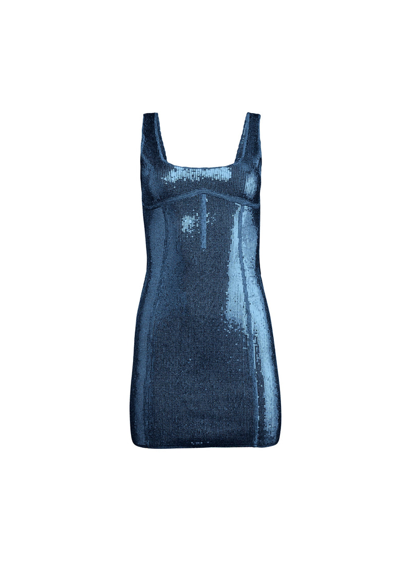 Fleur du Mal | Sequin Knit Bodycon Dress | Calypso | Size Small