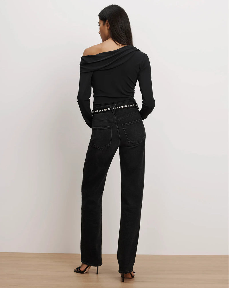Veronica Beard - Lozea Off-the-Shoulder Top - Black