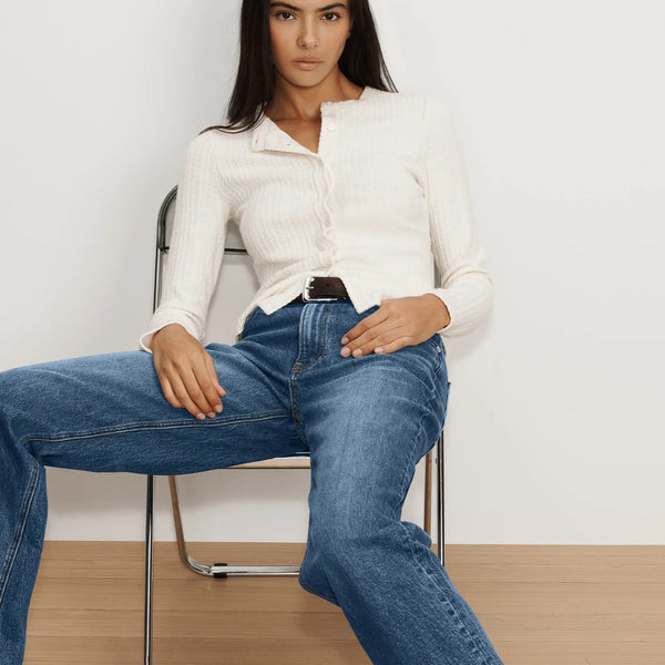Veronica Beard - Lira Pointelle Cardigan - Ecru