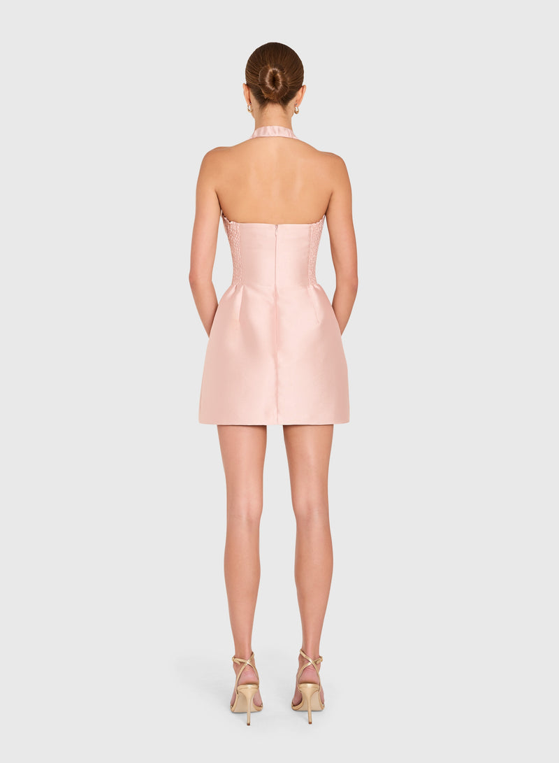 antonella mini dress Amanda Uprichard Antonella Mini Dress in Rose