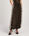 Cinq á Sept - Esme Satin Verne Pant - Espresso/gardenia