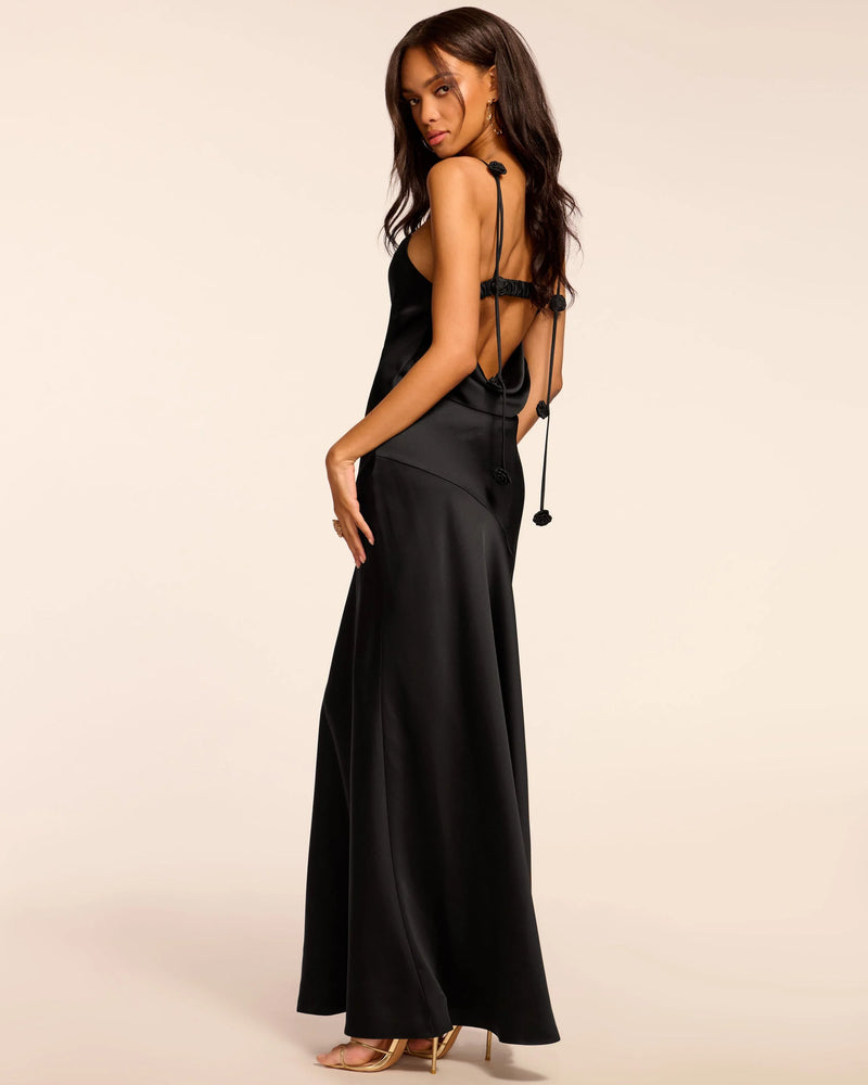 Ramy Brook - Hansel Cowl Neck Sleeveless Gown - Navy