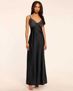 Ramy Brook - Lizzy Embellished Gown - Black/Silver