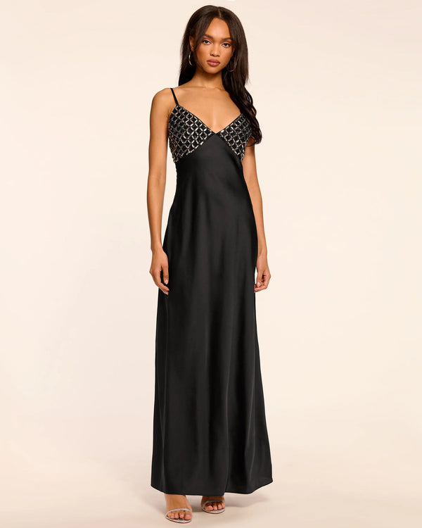 Ramy Brook - Lizzy Embellished Gown - Black/Silver