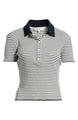 Frame - The Pointelle Polo - Navy Multi