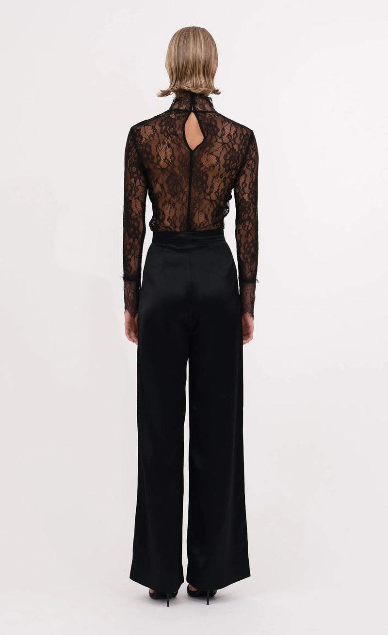 Nonchalant - Mary Lace Top - Black