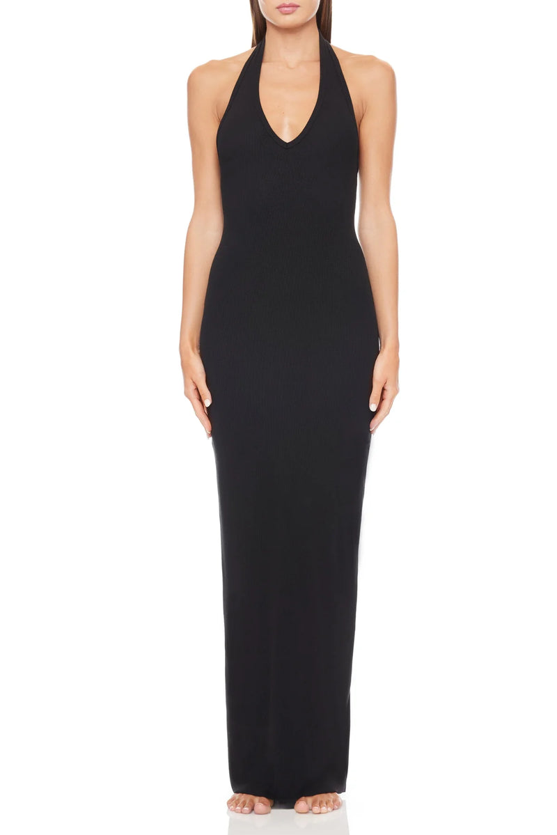 Eterne - Halter Maxi Dress - Black