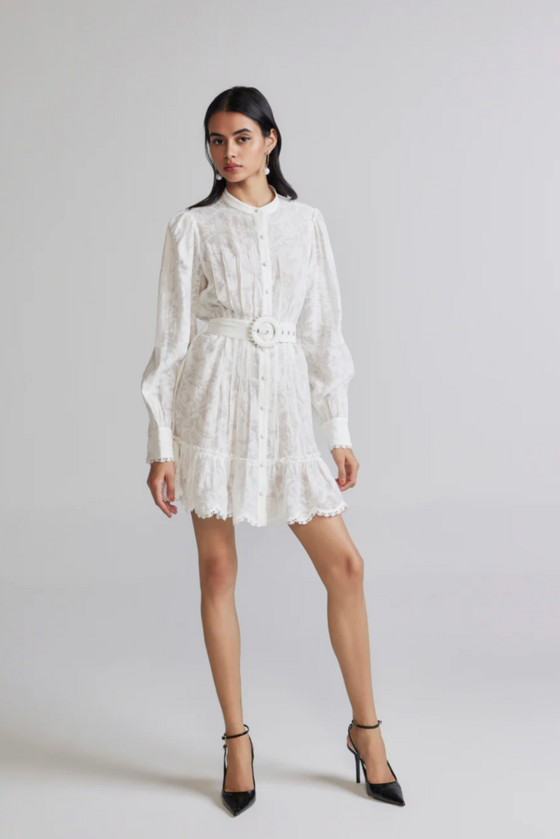 hemant and nandita della mini dress Hemant & Nandita Hera Plunged Short Dress