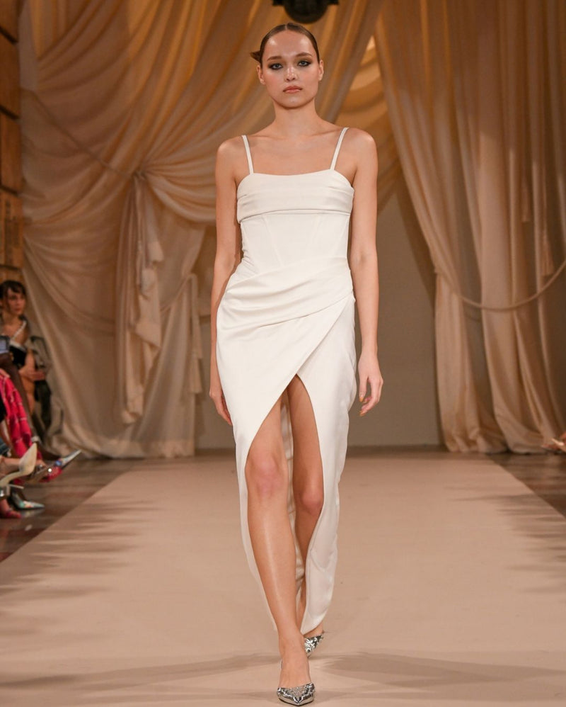 Patbo - Draped Maxi Dress - Ivory Patbo - Draped Maxi Dress - Ivory