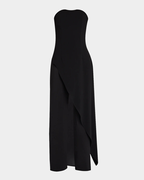 Alice + Olivia - Alondra Strapless Asymmetric Jumpsuit - Black