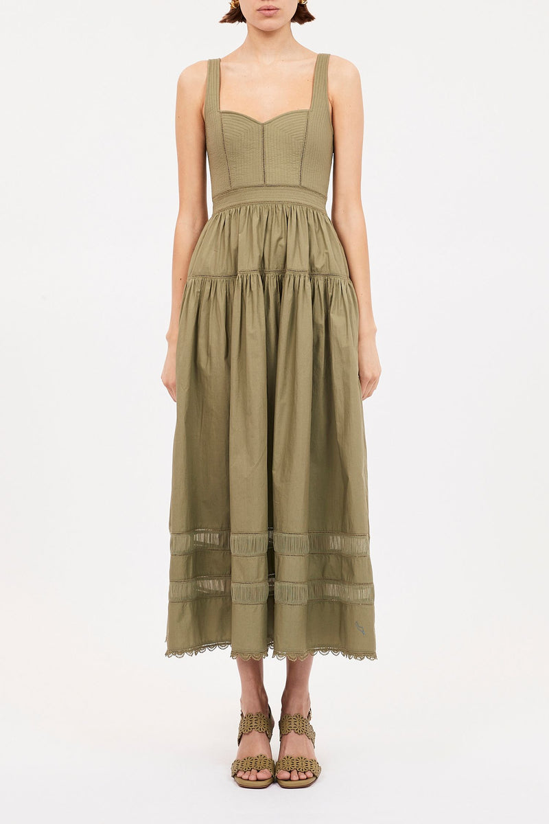 Ulla Johnson - Isadora Midi-Dress - Lichen