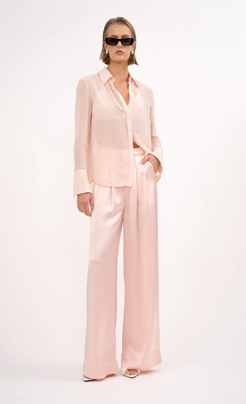 Nonchalant - Val Blouse Set - Pastel Pink