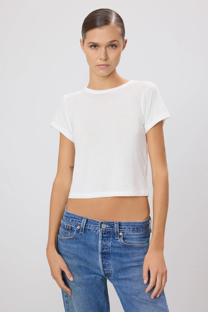 Eterne - Short Sleeve Baby Tee - Ivory