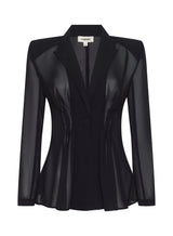 ROUVIER SHEER PLETED BLZR