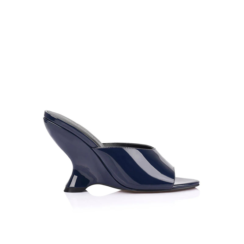 Lana Wilkinson - Martha Wedge Patent Leather - Midnight