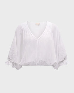 Ramy Brook - Vina V Neck Blouse - Ivory