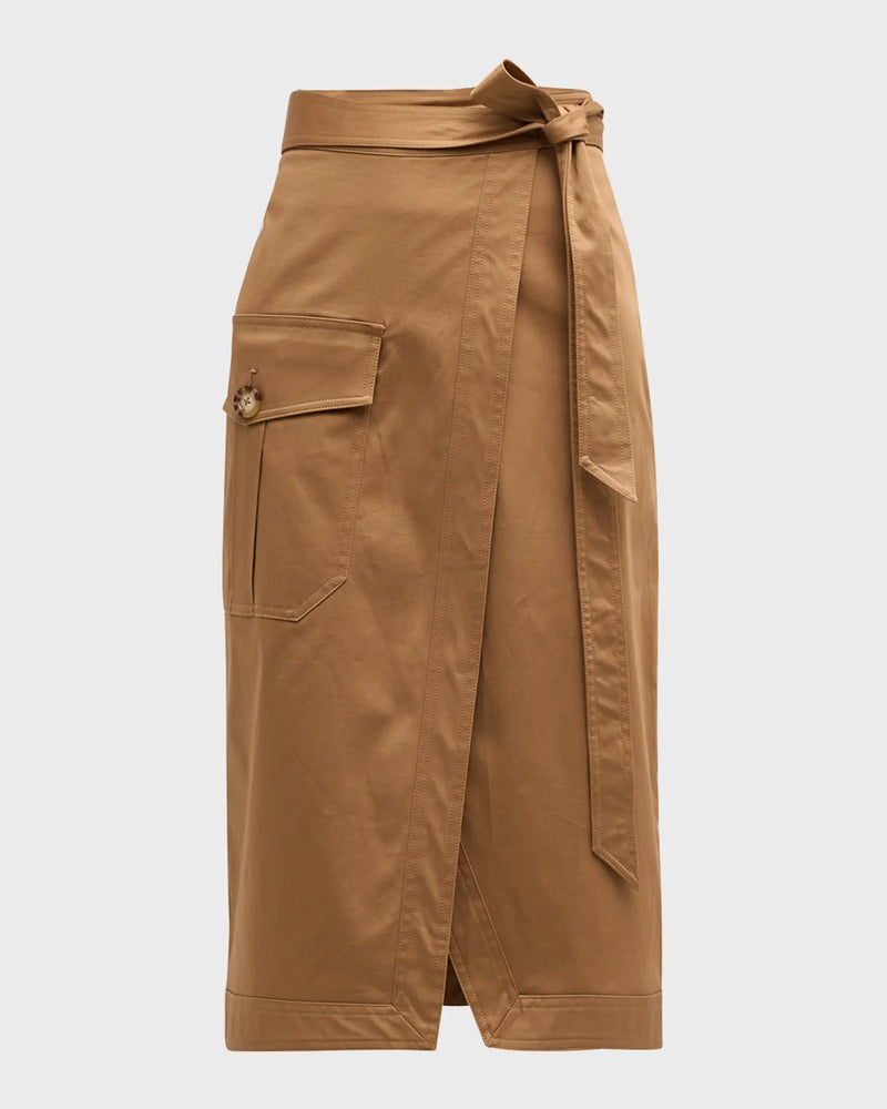 Veronica Beard - Madeline Wrap Skirt - Acorn