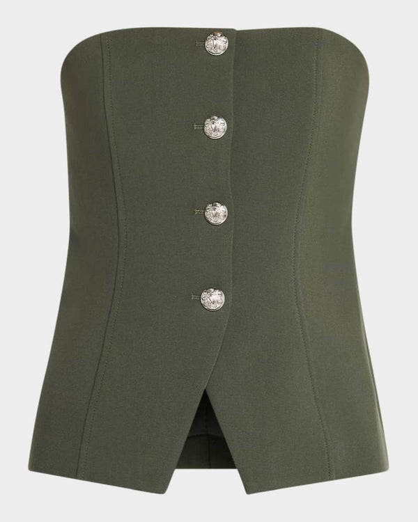 Veronica Beard - Forman Strapless Fitted Top - Pestle Army