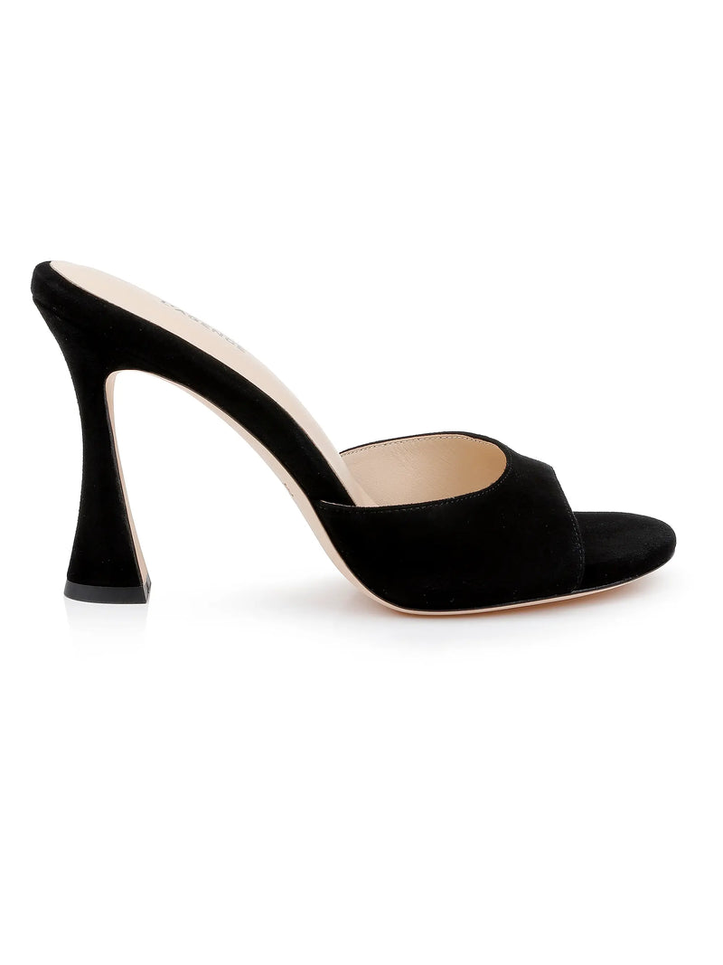 L’agence - Avery Open Toe Mules - Black Suede