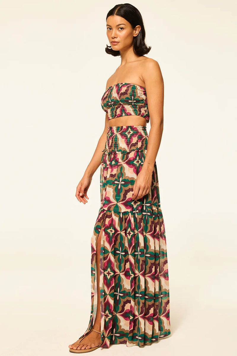 Misa - Polly Skirt - Mosaic Fuschia