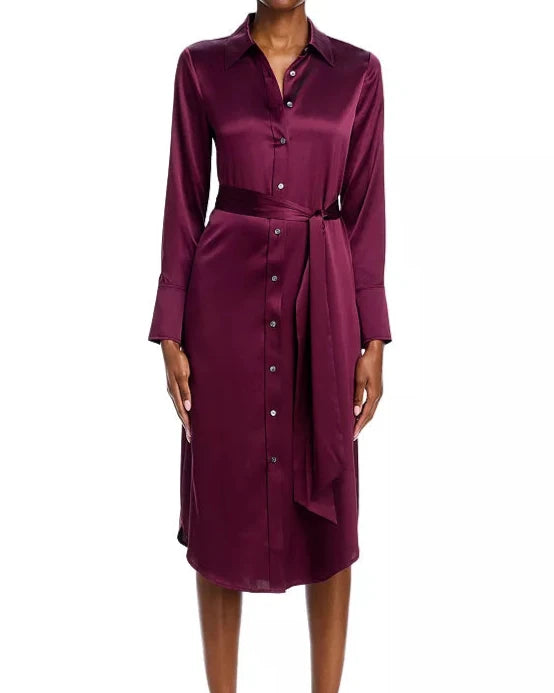 Ramy Brook - Victoria Silk Button Down Midi Dress - Multiple Colors