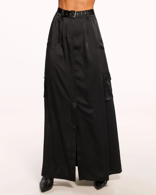 Ramy Brook - Decker Belted Maxi Skirt - Black