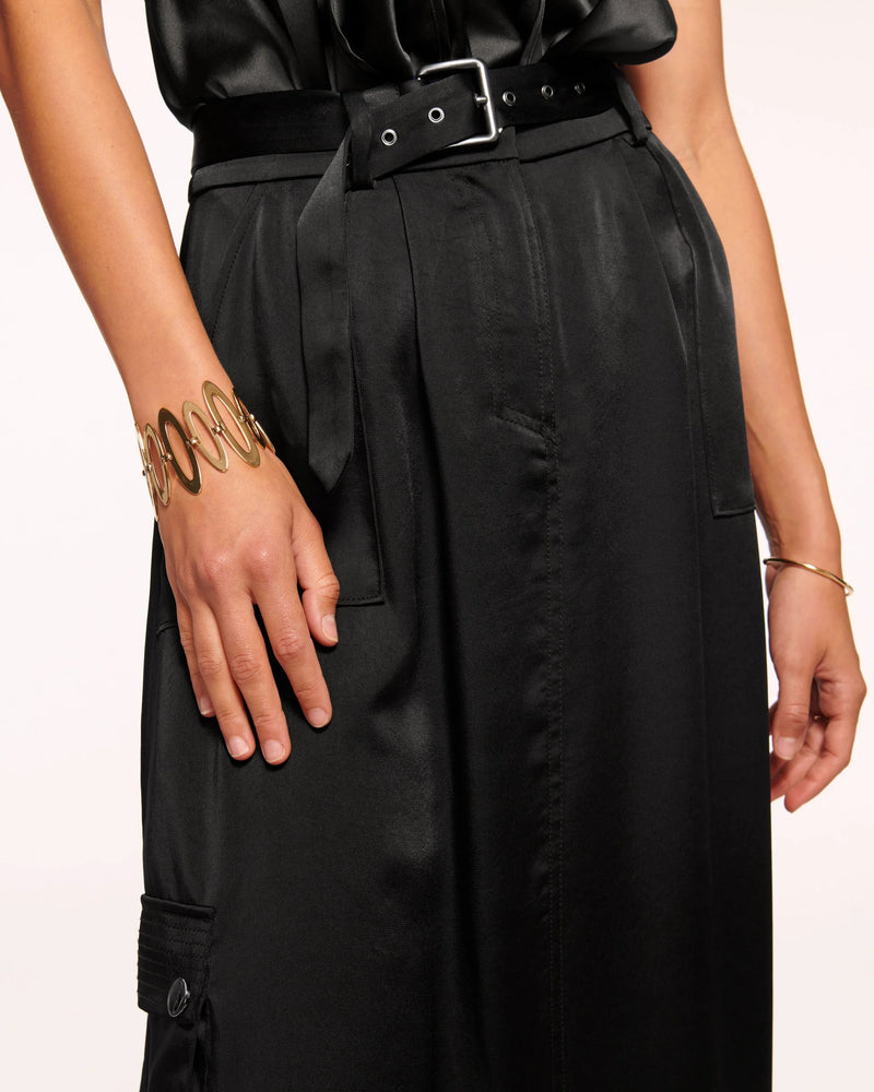 Ramy Brook - Decker Belted Maxi Skirt - Black