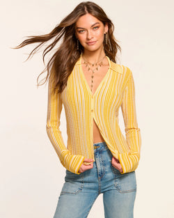 Ramy Brook - Ivana Cardigan Sweater - Daisy Stripe